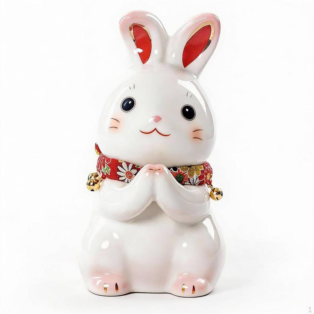 Keramik Kaninchen Sparschwein, Niedliche Tierkreiszeichen Figur, Dekorative Geldkassette, Geburtstagsgeschenk, Party
