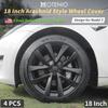 4PCS Hubcaps Design for Tesla Model 3 Full Rim Cover 2023 18 Inch Arachnid Wheel Cover Performance Replacement Car Accessories