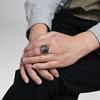 Punk Vintage Lion Shaped Ring for Men Stainless Steel Ring PVD Gold Plated Jewelry New
