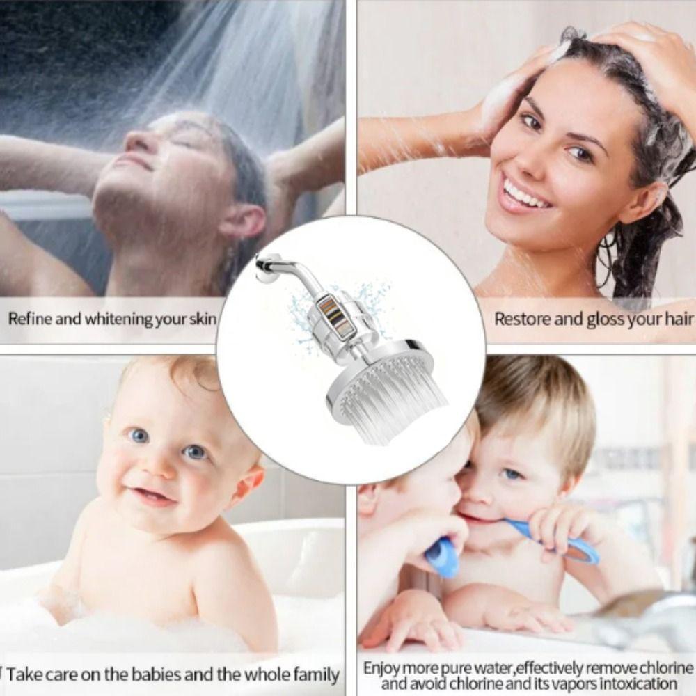 Adjustable Nozzle Shower Water Purification Filter Chlorine Removal Filter Skin Care