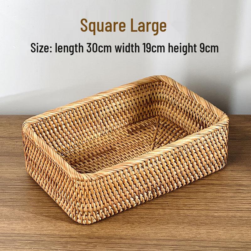 Handwoven Rattan Storage Basket