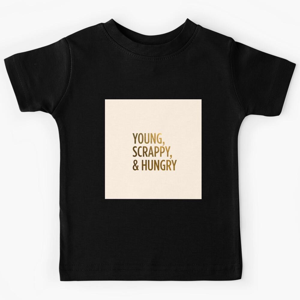 Young Scrappy and Hungry Hamilton Musical Kids T-Shirt 100