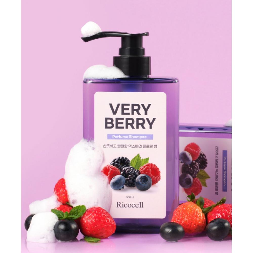 

Ricocell Ricocell Berry Berry Perfume Keratin Silk Shampoo 500ml Hypoallergenic Antistatic Silicone Free NONE