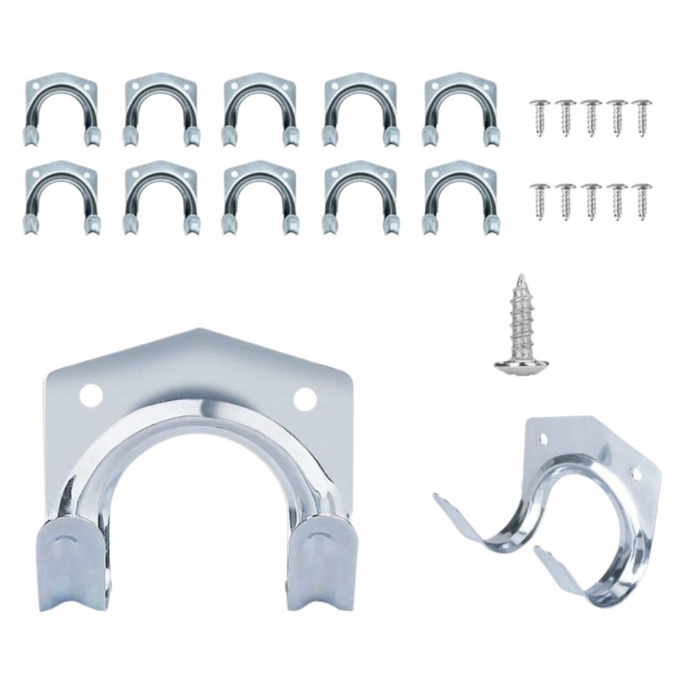 10Pcs Durable Tool Storage Hooks Easy Install Hose Storage Hook Garden Metal Hooks  Shed Organizer