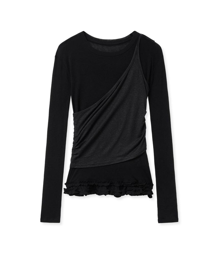 MIDNIGHT MOVE Cancan Set T (Black)