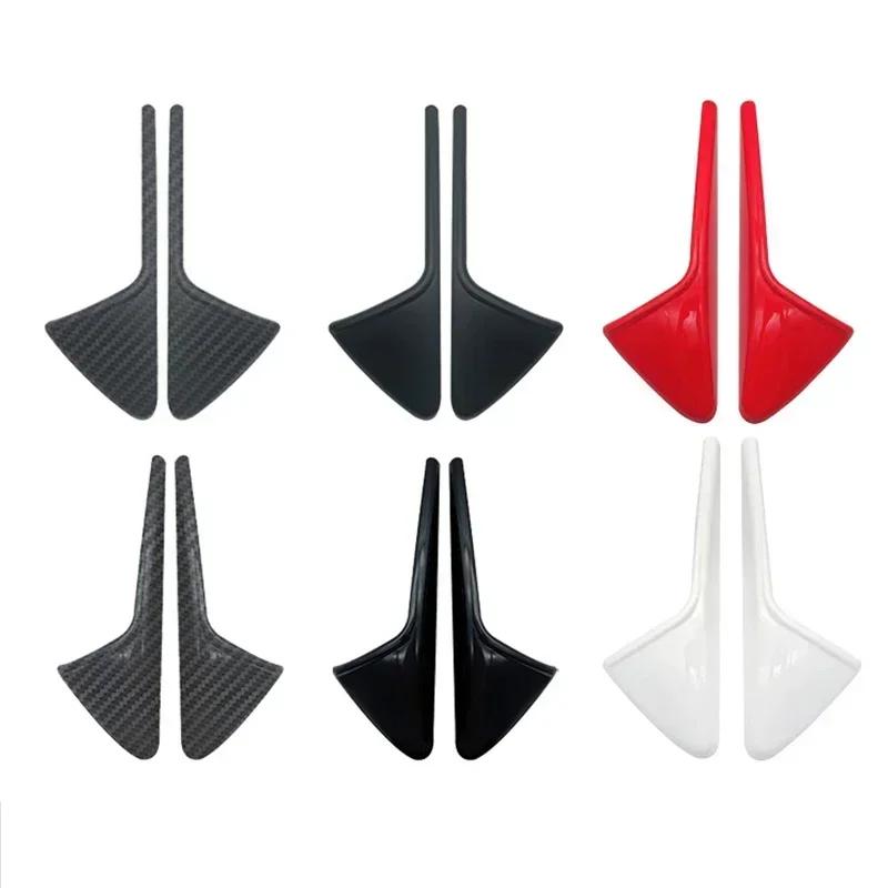 For Tesla New Model 3 Highland 2025 Side Camera Cover Lens Protector Black White Red Shiny Matte Carbon Fiber Pattern