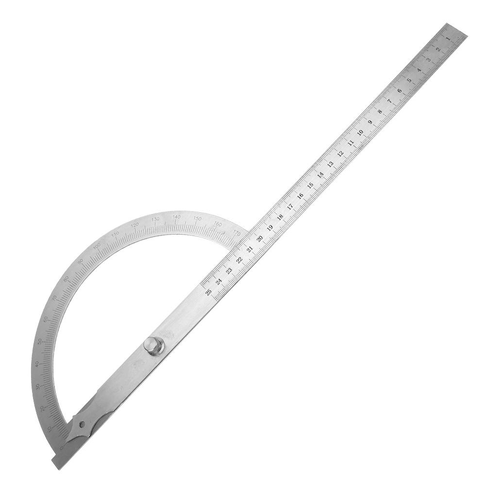 200*300mm Roestvrij Staal Hoekzoeker 0 180 Graden Hoekmeter Roterende Hoekmeter
