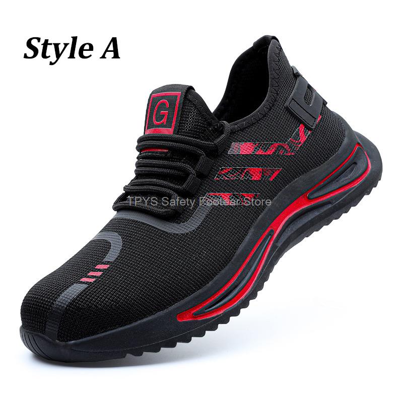 Fashion Men's Safety Shoes Insulation 6KV Electric Work Boots Fashion Steel Toe Anti-stab Industrial Working Shoes Men Safety Boots 2024