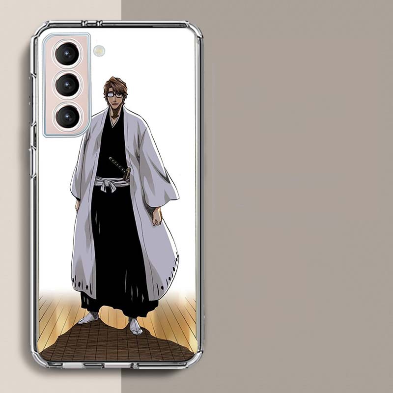 

Bleach Aizen Sousuke Phone Case For Samsung Galaxy S25 Edge S24 S23 FE S21 S20 S10 Plus S22 S26 Ultra Cover Clear Cases TPU Capa Samsung S23 Ultra