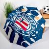 Fc Crest Design Printed Automatic Umbrella, 8-Frame for Travel, camping, Casual Umbrella, Essential Gift for  for family and friends