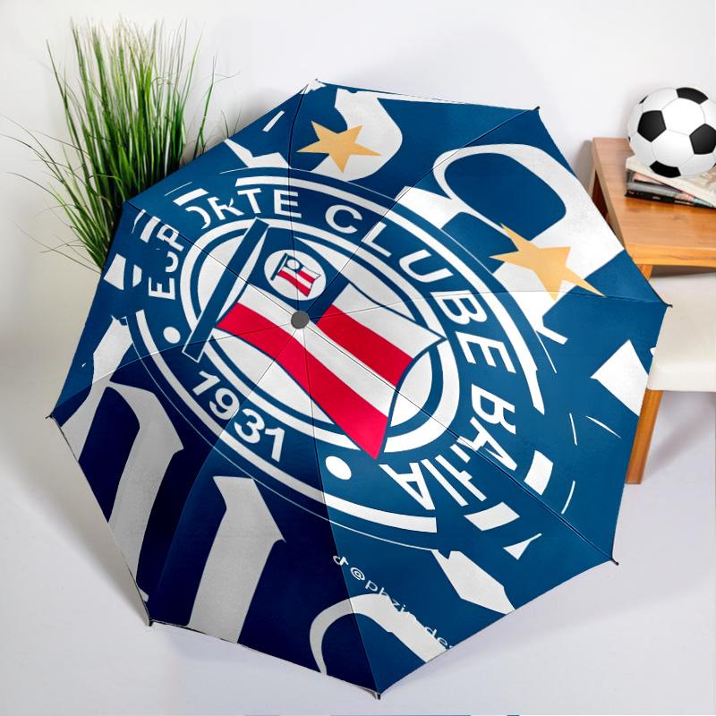 Fc Crest Design Printed Automatic Umbrella, 8-Frame for Travel, camping, Casual Umbrella, Essential Gift for for family and friends