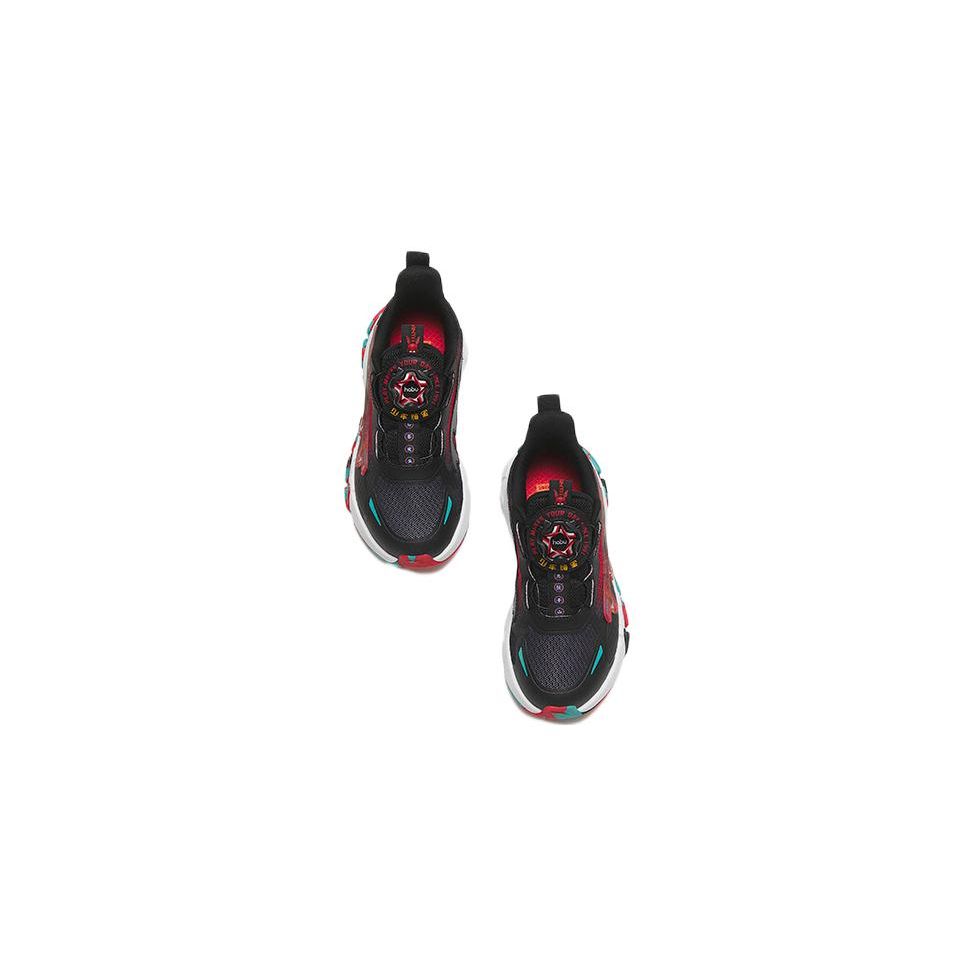 Anta Kids  Rabbit Jump Thousand Mountains Wear-Resistant Non-Slip Low-Top Sports Casual Shoes Kids sneaker Black Red 312319986-7