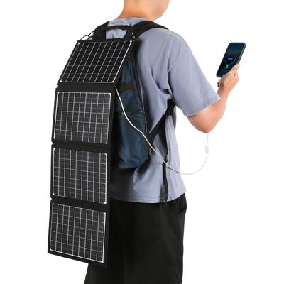 Foldable Solar Panel USB Portable Battery Charger for Cell Phone Outdoor Waterproof Power Bank for Camping Emergency Accessories