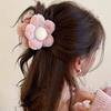 1pc Plush Flower Hair Claw Clip Autumn Winter Charm Hair Clip Cute Sweet Hair Accessories