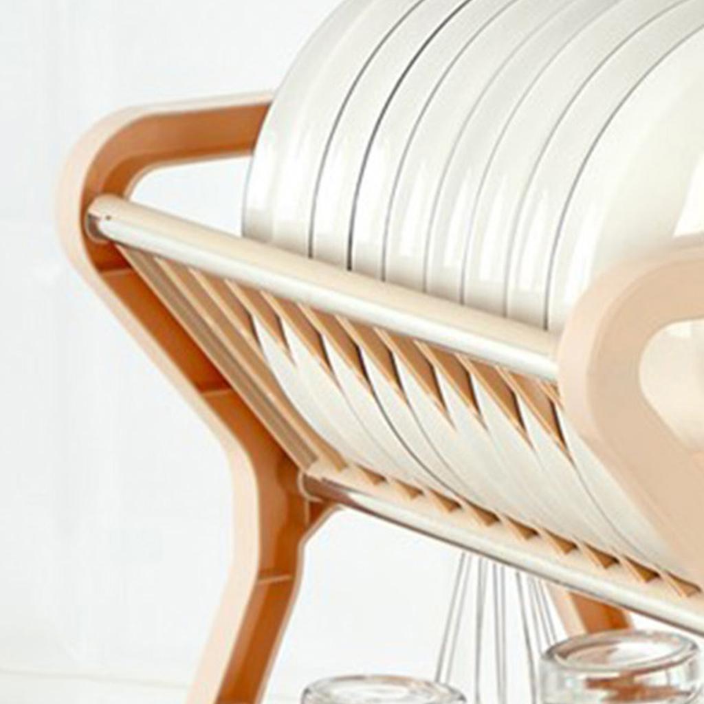 Dish Drying Rack Multilayer Versatile Countertop Plate Bowl Rack Cutlery Holder for Kitchen Countertop Cabinet