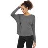 BUBBLELIME Modalite Batwing Fit Long Sleeve T-Shirt Yoga Wear_E04 (B Type)