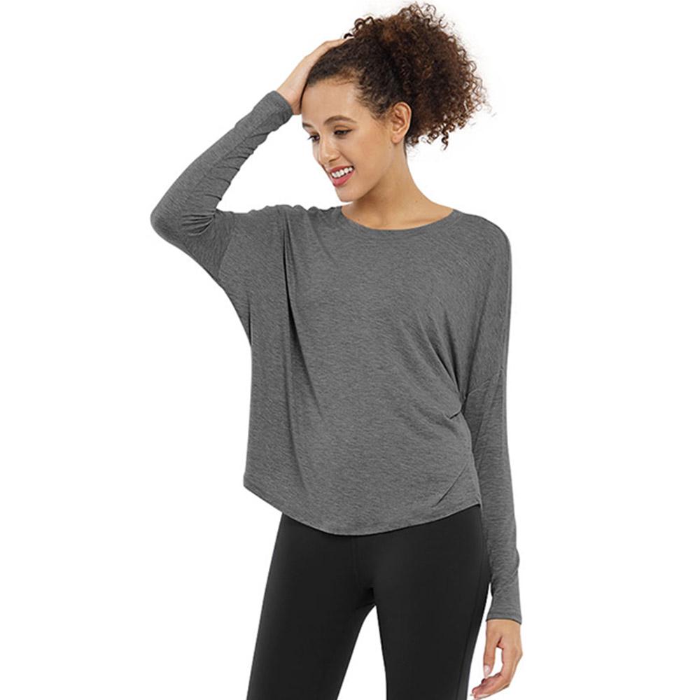 BUBBLELIME Modalite Batwing Fit Long Sleeve T-Shirt Yoga Wear_E04 (B Type)