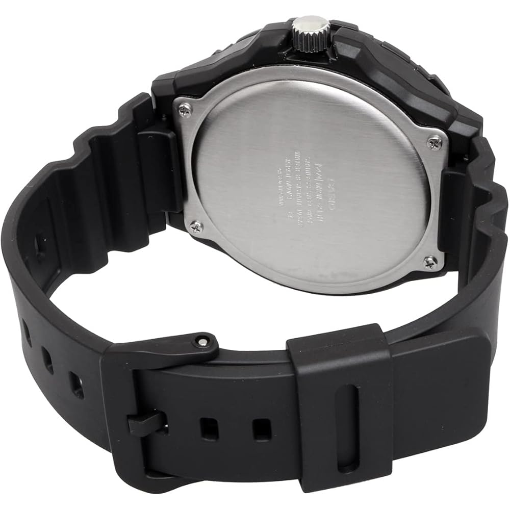 Casio Standard Big Face Quartz Watch MRW-210H-1AV Men's Black Silver Overseas Model
