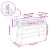 Garden Planter with Stand Natural 100 X 38 X 74 Cm Bamboo