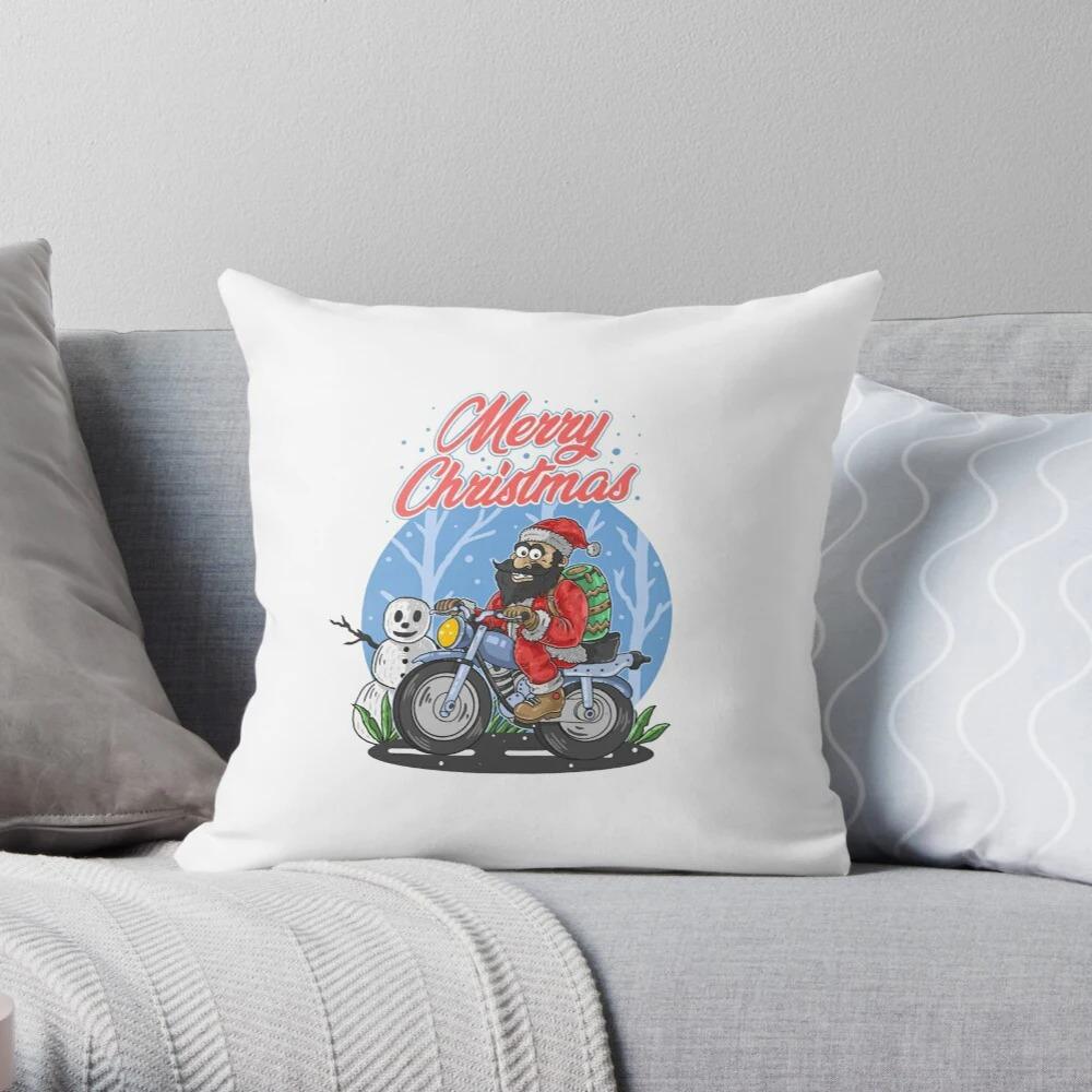 Merry Christmas Decoration Home Pillowcase Cushion Cover Autumn 45X45Cm Red Living Room Sofa Bed Pillowcase