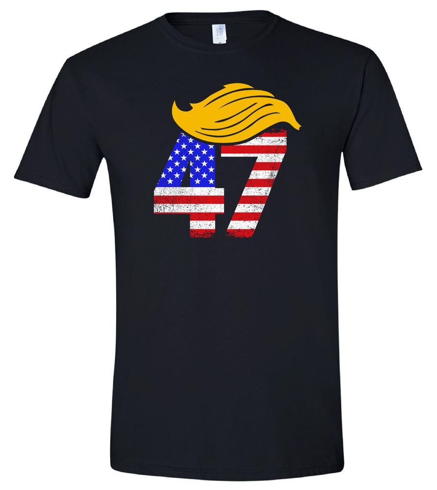 Donald Trump President 47 Elon RFK JD Vance Black T-Shirt Shirt S-4X Unisex T-Shirt XL