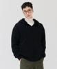 Chasecult Unisex Boa Lined Zip-Up Hoodie - Black