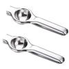 Professional Manual Citrus Juicer - Heavy-Gauge Anti-Rust Stainless Steel, Ergonomic Lemon Lime Squeezer for Kitchen & Bar