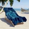 Turtle Print Beach Towel, Absorbent Microfiber Quick Dry Ideal for Travel Swimming Surfing Bath Towel Summer Gift