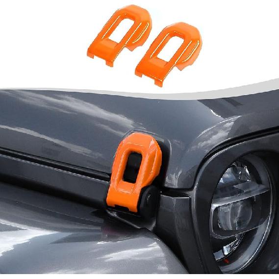 Hood Latch Lock Catch Brackets Cover Trim Fit for 2018-2025 Jeep Wrangler JL JLU & Gladiator JT(Purple)