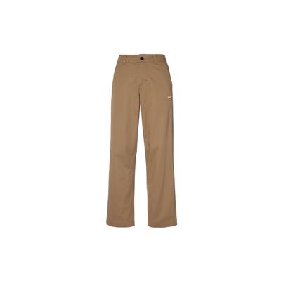 Solid Color Logo Embroidery Buckle Straight-Leg Casual Pants Men Bottoms Brown DX6028-258