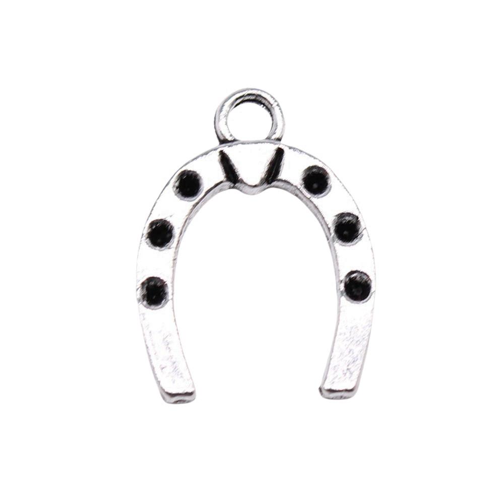 Vintage Horseshoe Charms Alloy Metal Pendants For DIY Jewelry Lucky Themed Accessories