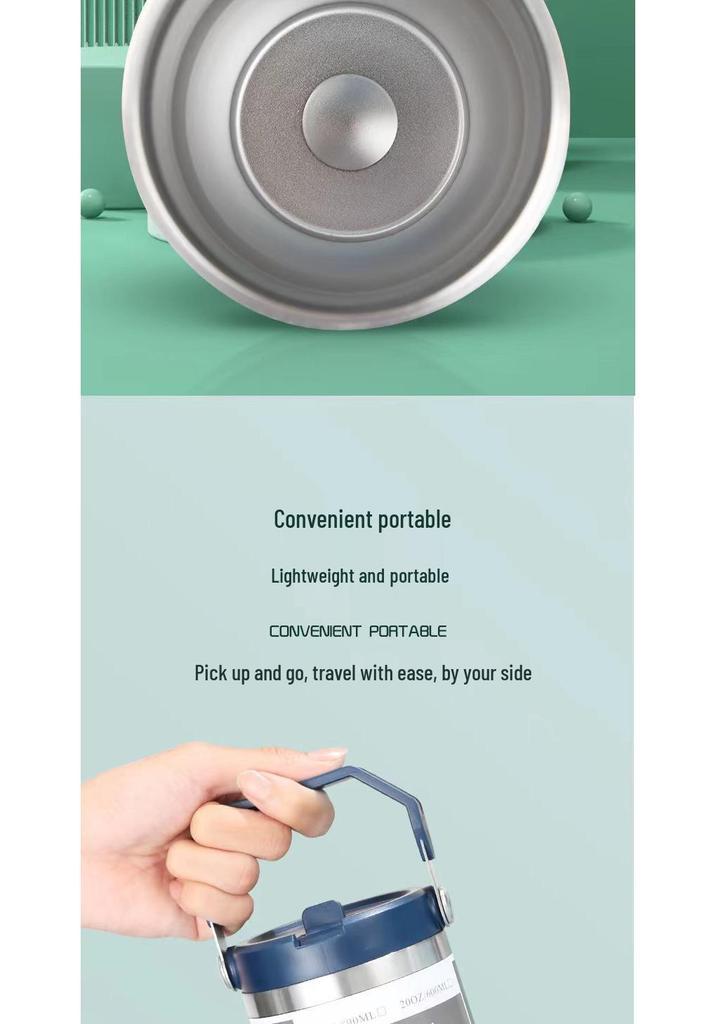 30oz Portable Insulated Stainless Steel Car Cup for Cold Storage