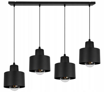LUMINÁRIA DE TETO MODERNA LÂMPADA LED PRETA