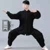 Unisex Cotton Linen Tai Chi Suit - Summer Martial Arts Practice & Competition Wear