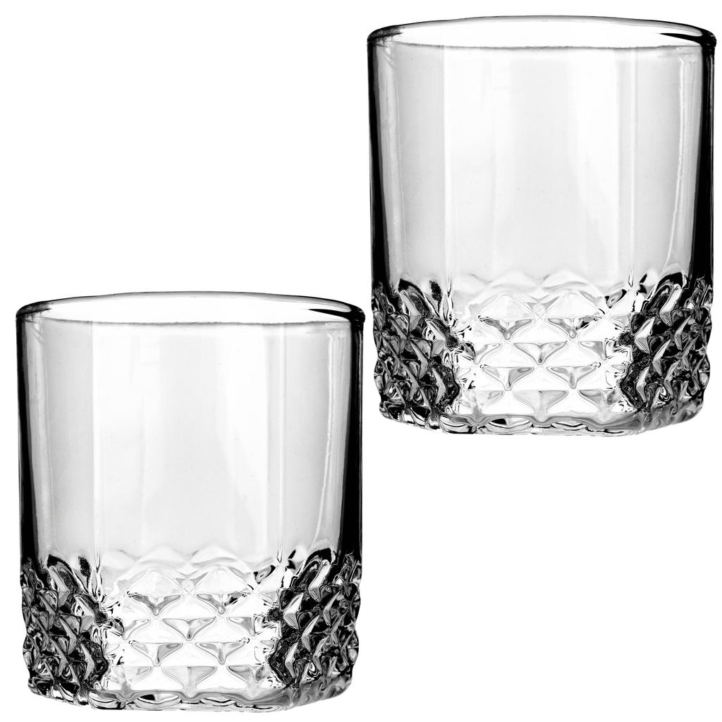 KADAX Szklanki Do Whisky Napojów Drinków Wody Komplet 330ml Prezent Niskie