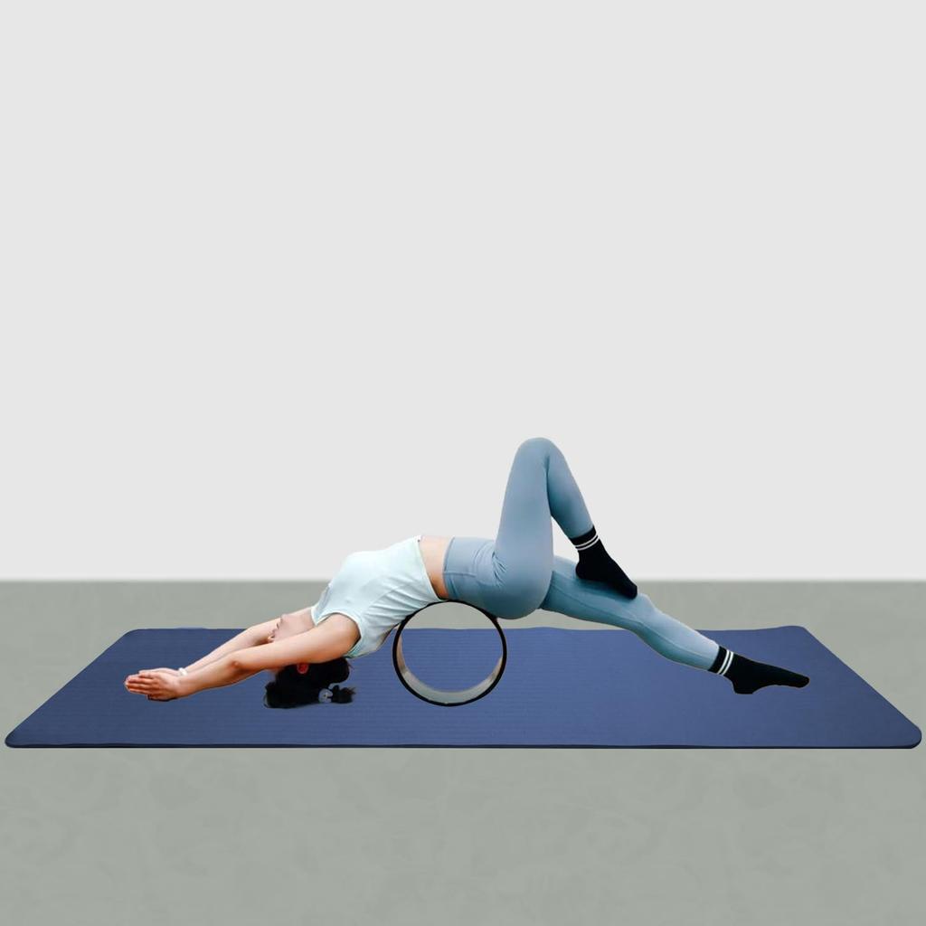 Training Wide Extra Thick Large Yoga High Density Nitrile Strength Training Pilates Exercise with Storage Bag [2026 Latest] Mat, Unisex, 18361cm,