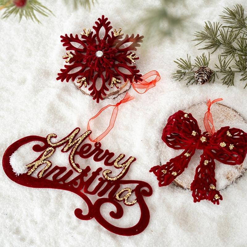 Festival Christmas Hanging Ornament Plastic Decors For Homes Holiday Party Gift HX6C