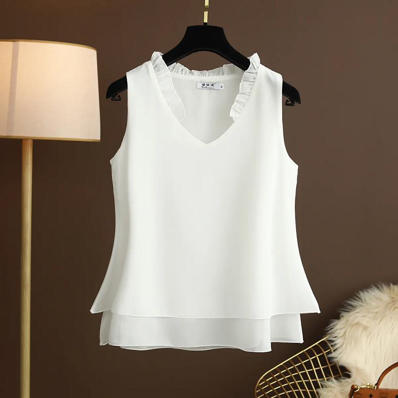 Vest for Women Sleeveless Tops Cotton Vest Oversize Casual Sleeveless Coat V Neck Camisole Vest