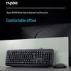 Rapoo NX1600 Wired Silent Keyboard and Mouse Combo