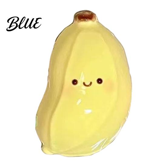 Banana Sensory Toy 1/2Pcs Cartoon Squeeze Stretchy Relaxation Focus Aid Smiling Anxiety Relief Fidget Portable Simulated Fruit Shape Stress