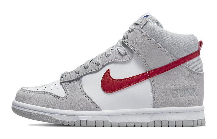 

Nike Dunk High Athletic Club Grey Red GS DH9750-001 38