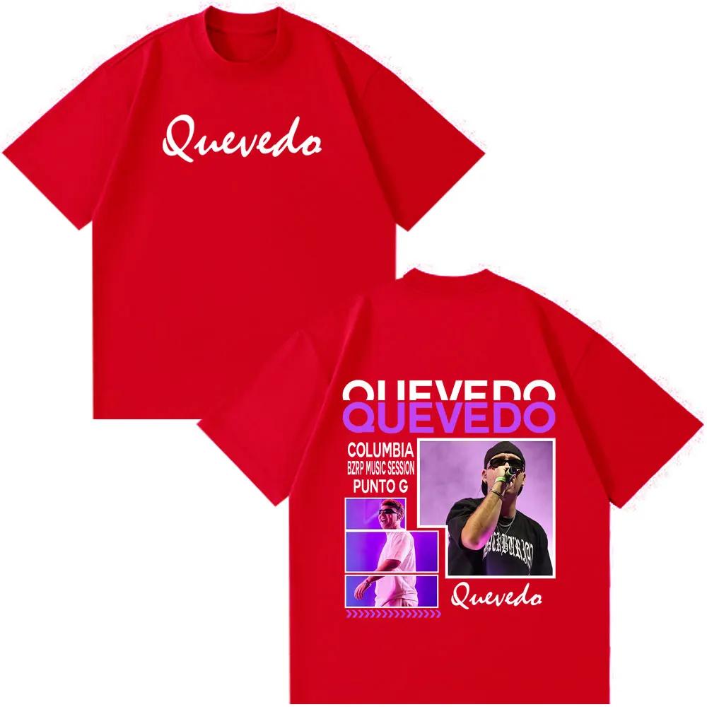 Rapper Quevedo Buenas Noches 2026 Vintage Graphic Tshirt Unisex Women Fashion Shortsleeved Tshirt Loose Harajuku Casual Tshirts
