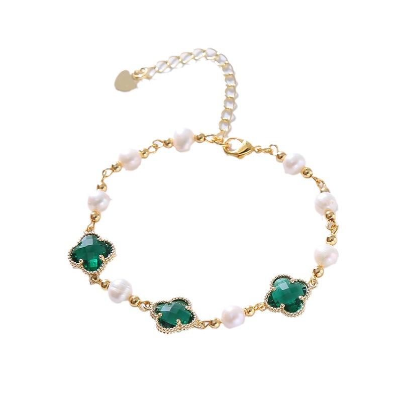 New Four-leaf Clover Bracelet for Women Classic Retro Design High-end Women's Bracelet Jewelry