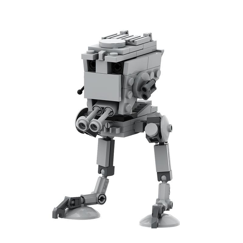 MOC Space Wars Speeder AT TE Transport Fighters Movie Model Building Blocks Bricks Kids Toys for Gifts