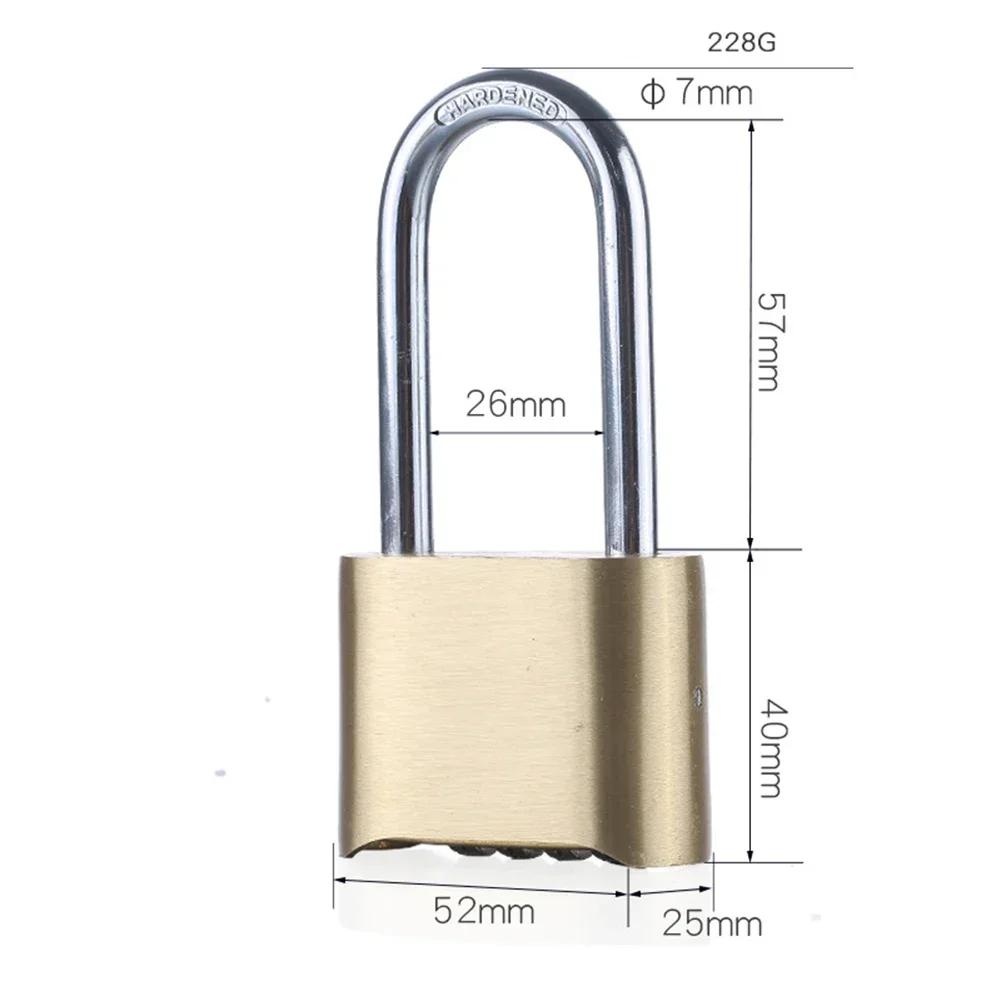 As Shown In The Picture Anti Theft Lock Backpack Lock Suitable For Sheds Brass Material Four-Digit Combination