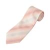 Fortuna Tokyo Horizon Wedding Tie Pocket 8cm 142cm Long FT-T12. Nishijin-ori (with Square), Men's Pink, Wide,