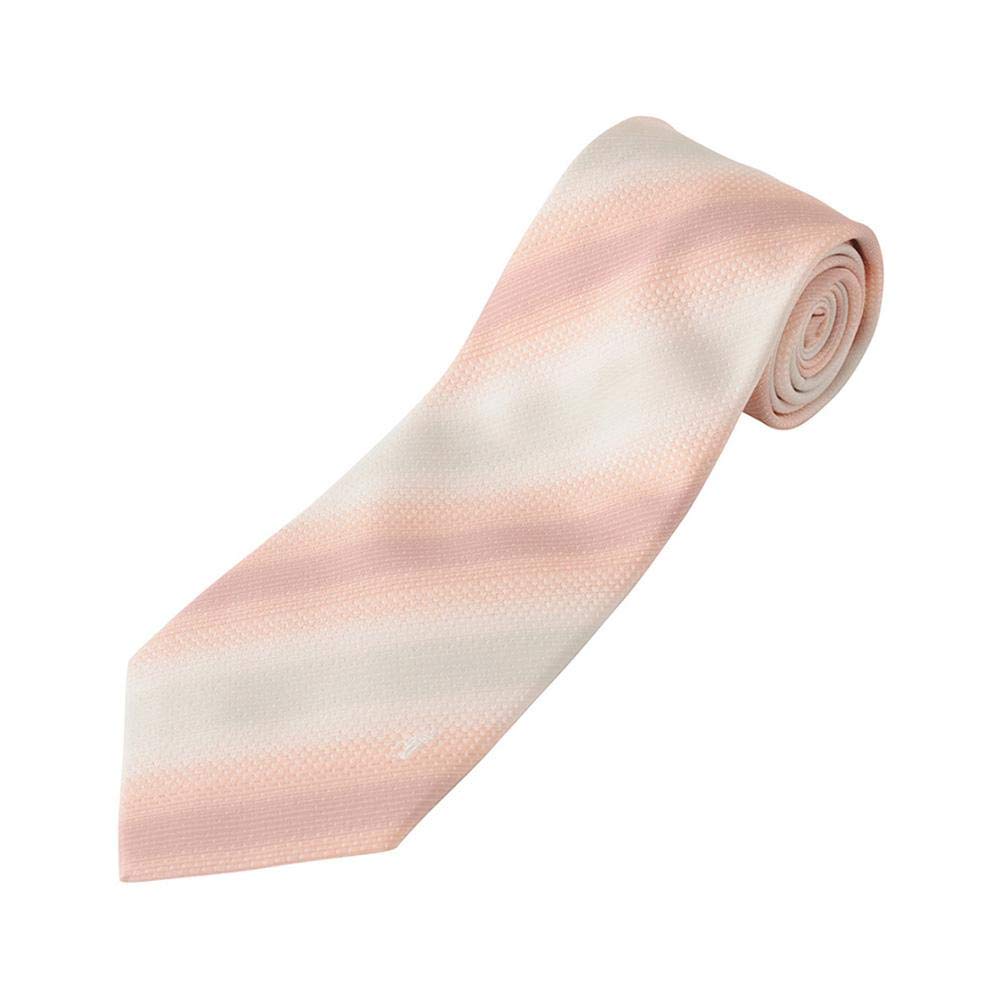 Fortuna Tokyo Horizon Wedding Tie Pocket 8cm 142cm Long FT-T12. Nishijin-ori (with Square), Men's Pink, Wide,