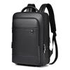 Executive Backpack Men PU Leather Satchel USB Charging Briefcase Office Travel Laptop Office Business Shoulder Back Pack Male