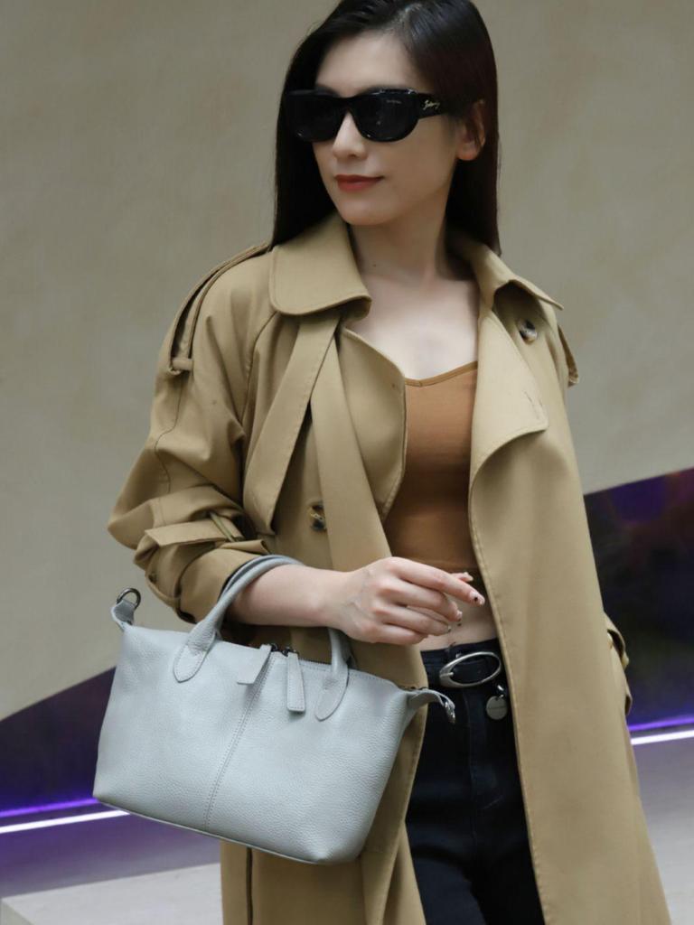 New Fashion Women's Genuine Leather Single Shoulder Crossbody Bag - Top Layer Cowhide Dumpling Design