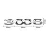 Peugeot Black Knight Car Sticker for 408, 4008, 508, 5008, 508L Rear Trunk Emblem